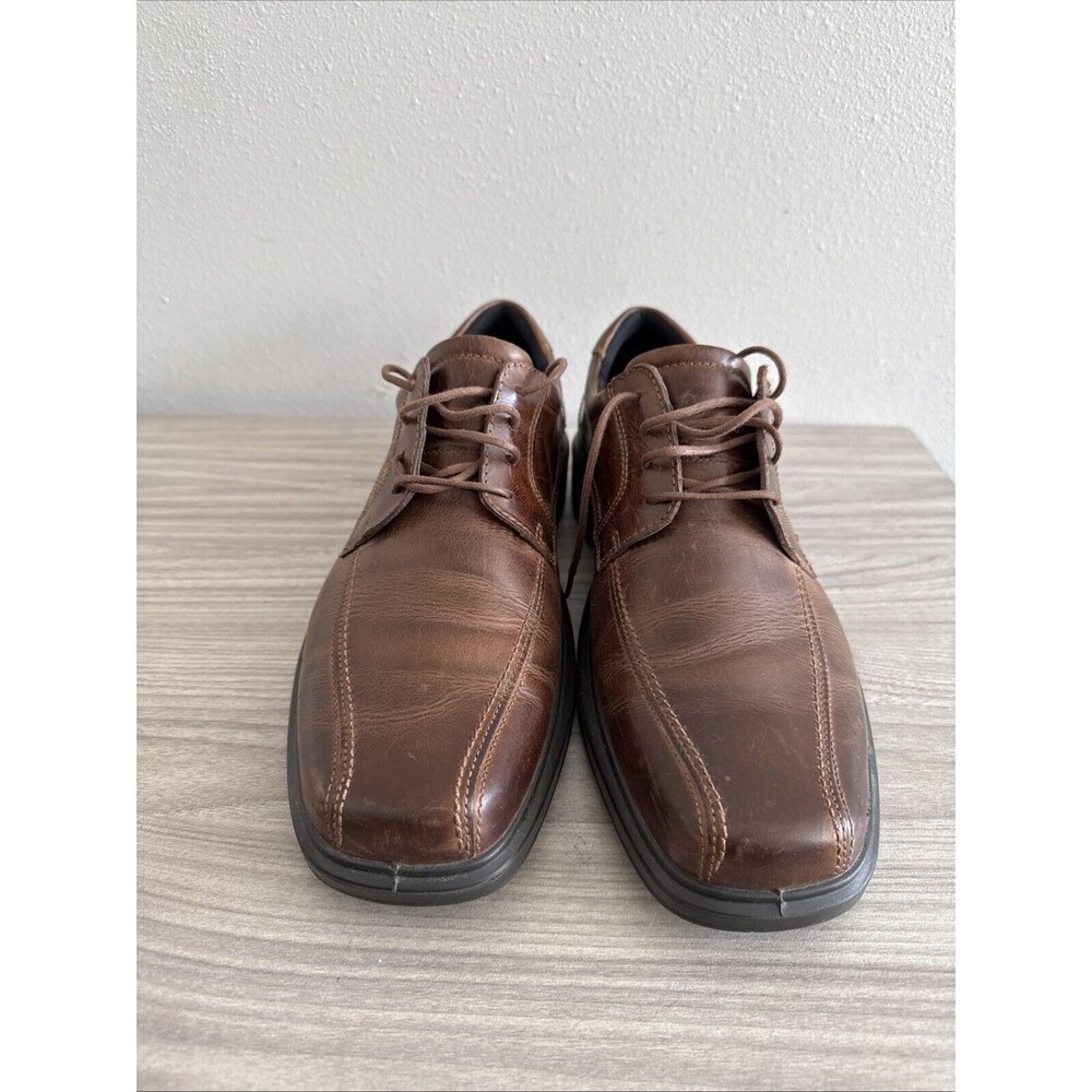 Ecco Helsinki Men’s Brown Leather Bike Toe Shoes EUR 45 US 11-11.5 - Picture 3 of 10